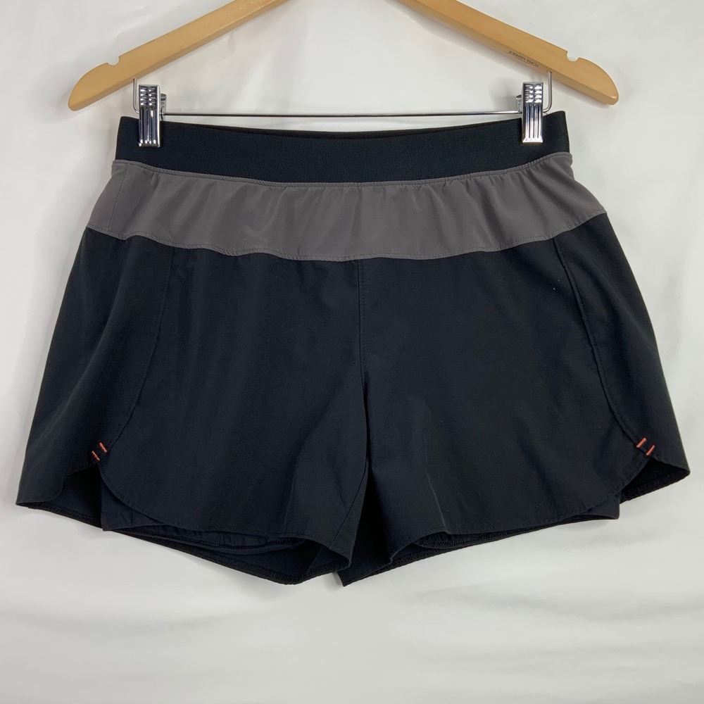 Title Nine Nimble Running Shorts Black Grey Womens Size Medium Activewear Gym